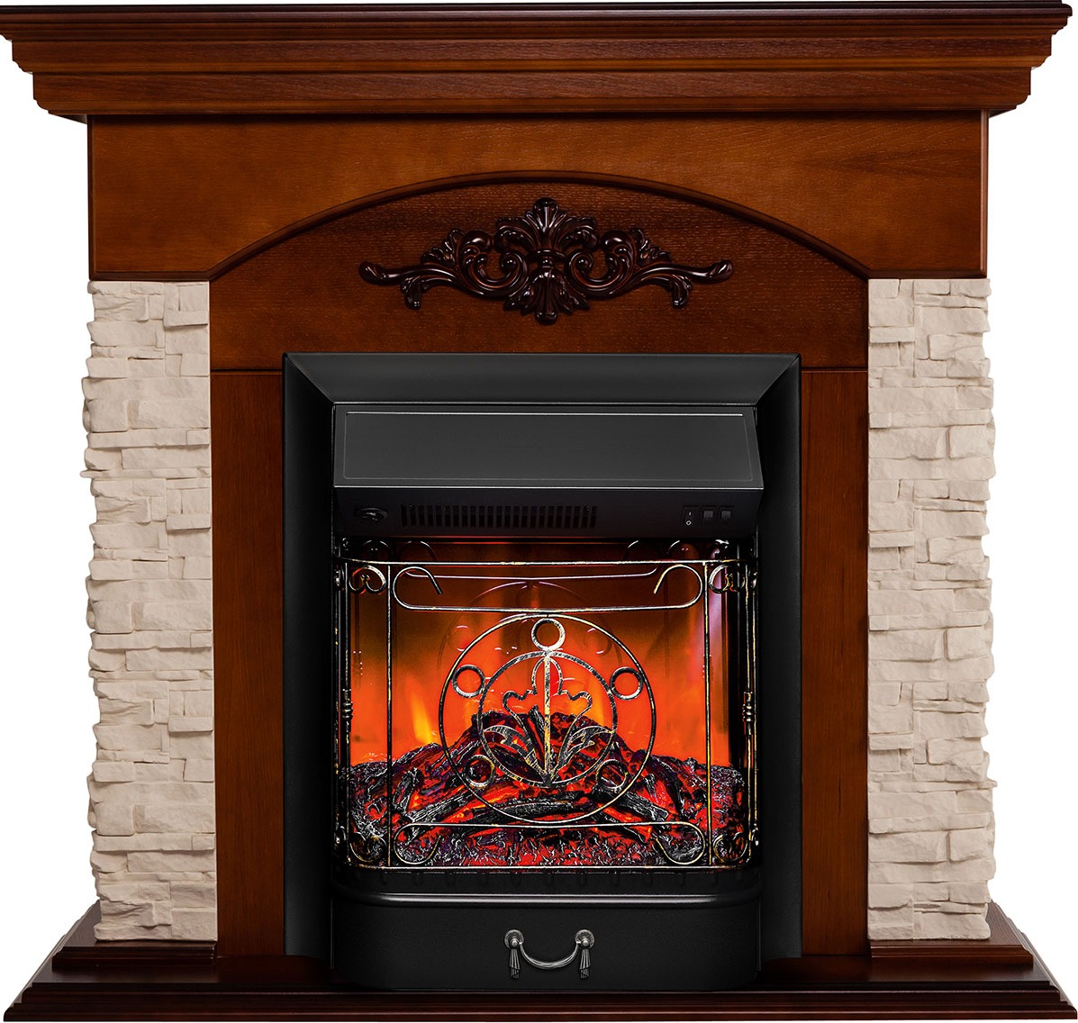 Каминокомплект Realflame NEAPOLIS STD/EUG NT MAJESTIC BL, Коричневый детальное изображение - 1