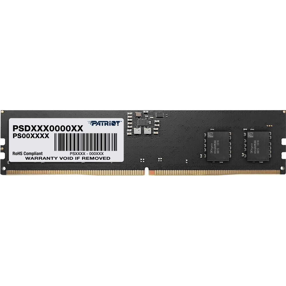 Оперативная память Patriot Signature Line DDR5 5600MHz, PSD516G560081, 16 Гб детальное изображение - 1