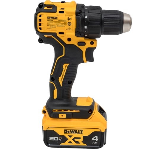 Аккумуляторная дрель-шуруповерт DeWALT DCD708M2, 20 В, 65 Нм, 4 А·ч детальное изображение - 2