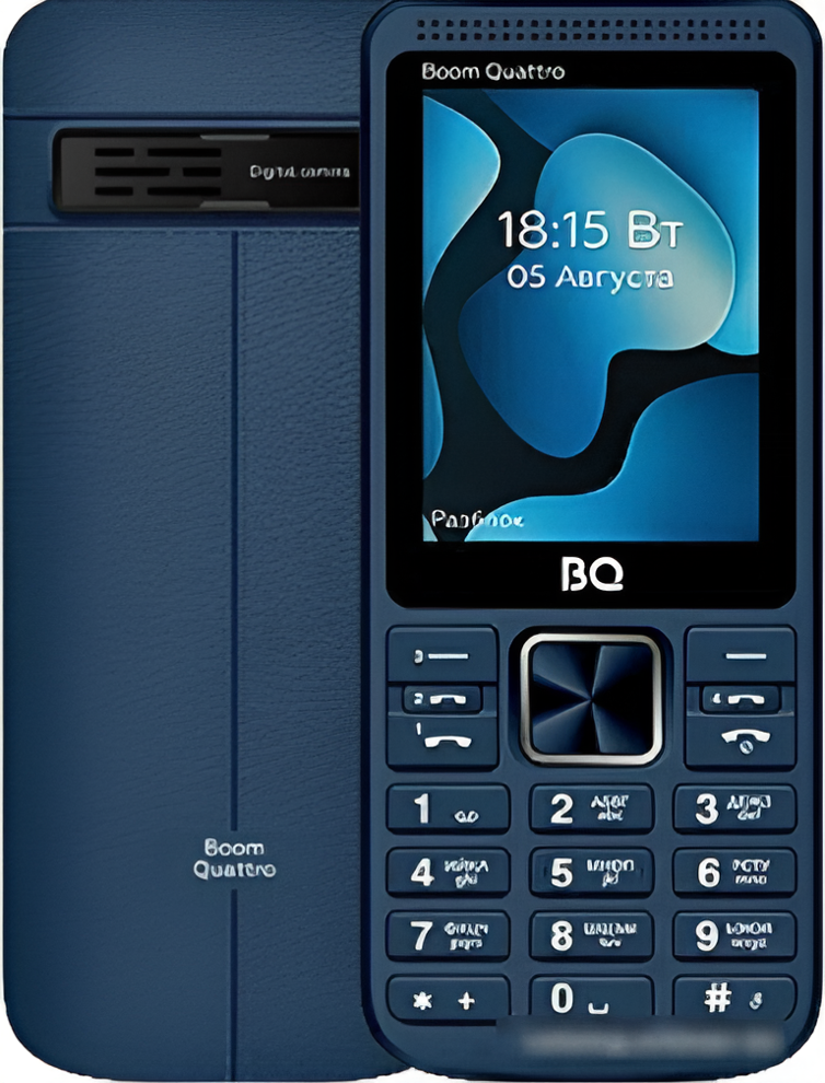 Мобильный телефон BQ 2455 Boom Quattro, 32 Мб, Черный, Mini-SIM детальное изображение - 2