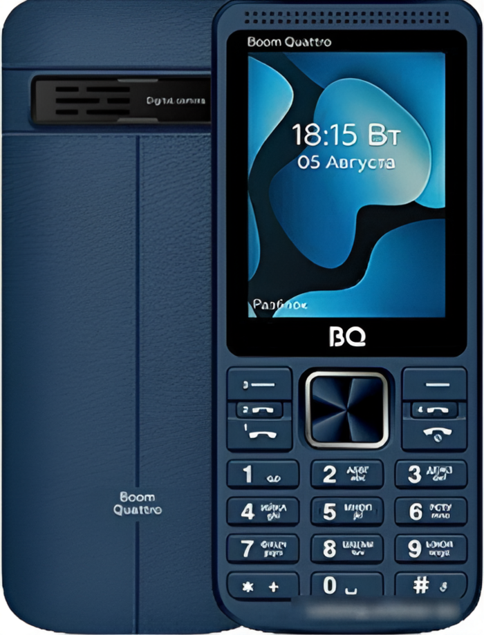 Мобильный телефон BQ 2455 Boom Quattro, 32 Мб, Черный, Mini-SIM №2