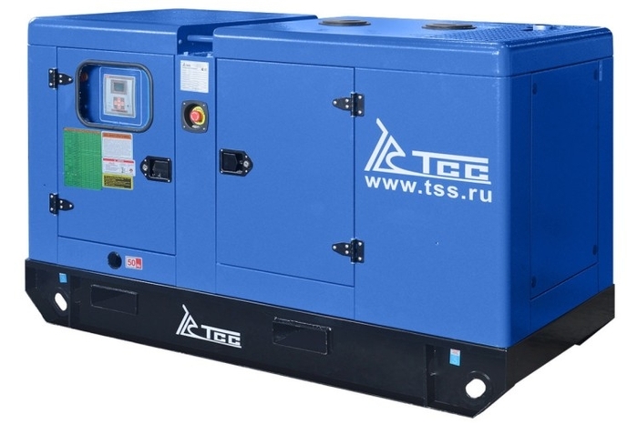 Генератор дизельный ТСС АД-50С-Т400-1РКМ11 (TTD 69TS ST) 046897, в кожухе, 50 кВт, Синий №1