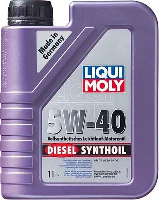 Моторное масло Liqui Moly Synthoil 5W-40 Diesel, 1926, 1 л  детальное изображение - 1