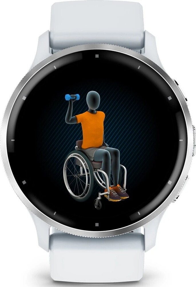 Смарт-часы Garmin Venu 3, Whitestone + Passivated №4