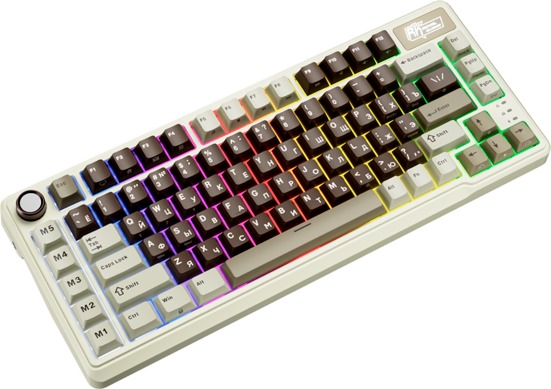 Клавиатура Royal Kludge L75, Beige Switch, Серый детальное изображение - 4