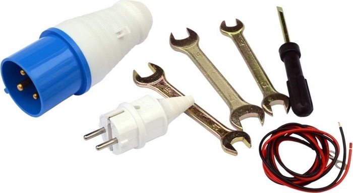 Генератор дизельный с воздушным охлаждением ТСС SDG 5000EHA 077012, открытый, 5 кВт, Синий №3