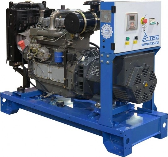 Генератор дизельный ТСС АД-30С-Т400-1РМ16 (TTD 42TS) 035041, открытый, 30 кВт, Синий детальное изображение - 1