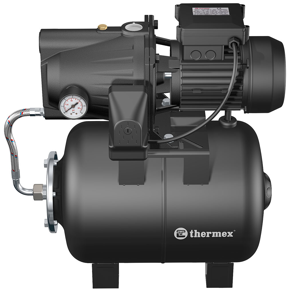 Насосная станция Thermex Sirius 60B cooper, 42 л/мин, 25 мм, напор 36 м, d=25 мм, 500 Вт, Черный детальное изображение - 1