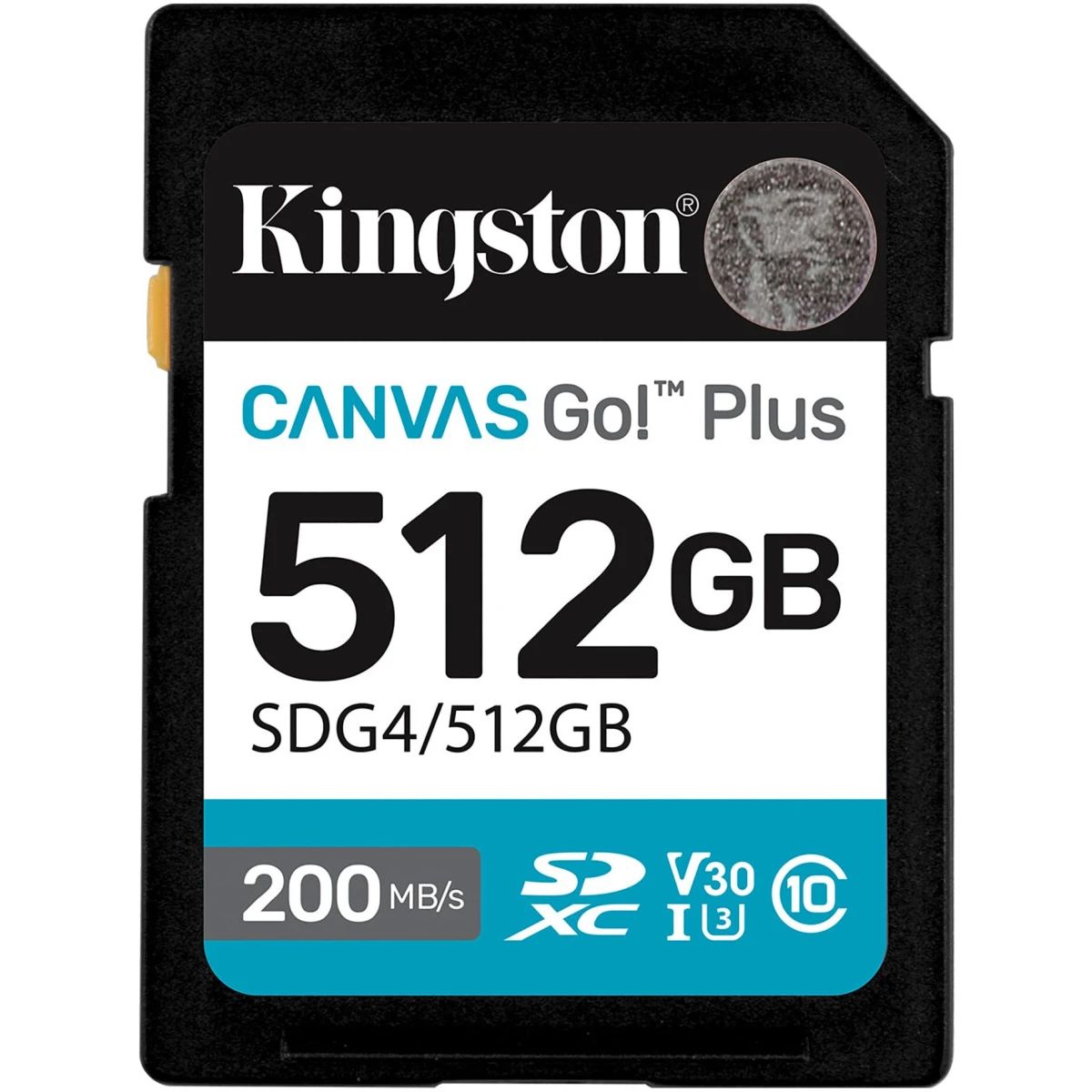 Карта памяти Kingston Canvas Go! Plus SD (SDG4/512GB), 512 Гб детальное изображение - 1