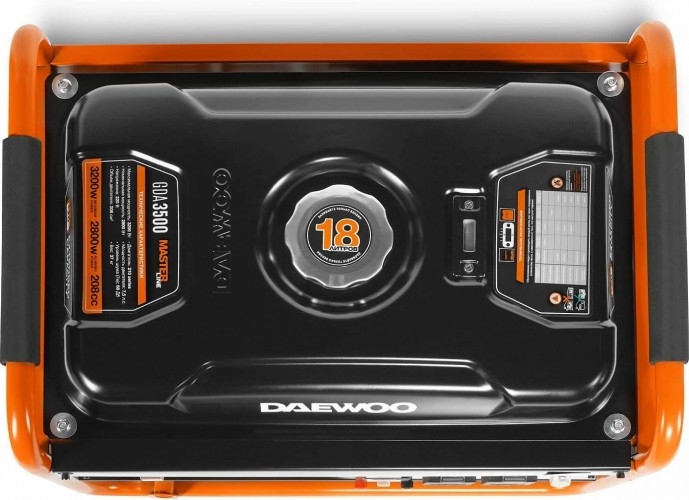 Генератор бензиновый DAEWOO GDA 6500, 5 кВт, Оранжевый детальное изображение - 7