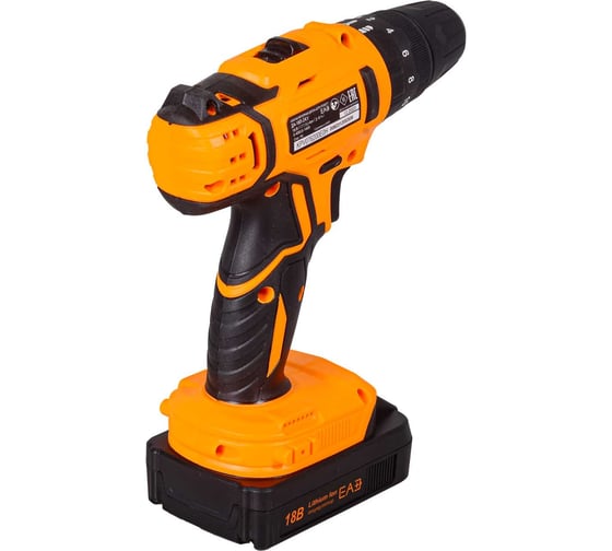 Аккумуляторная дрель-шуруповерт Вихрь ДА-18Л-2кУ 72/14/17, 18 В, 45 Нм, 2 А·ч детальное изображение - 5