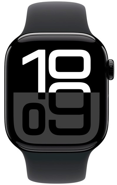 Смарт-часы Apple Watch Series 10 46 мм, Jet Black, Aluminium Case with Black Sport Band детальное изображение - 2