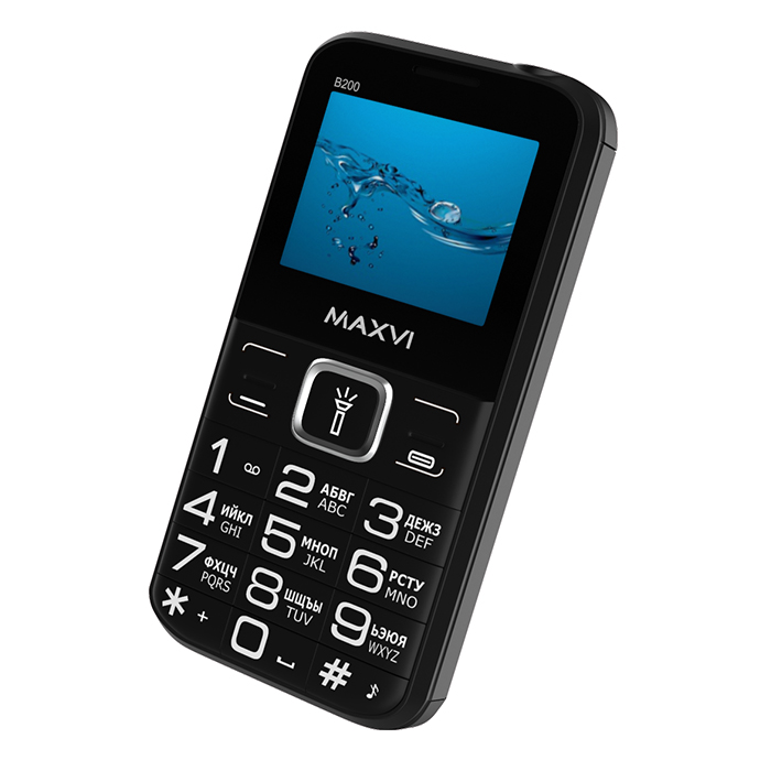 Мобильный телефон MAXVI B200, 32 Мб, Черный, Dual micro-SIM детальное изображение - 4