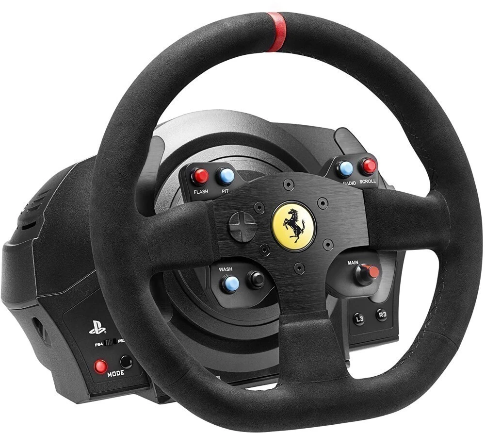 Руль ThrustMaster T300 Ferrari Integral Racing Wheel Alcantara Edition, Черный детальное изображение - 2