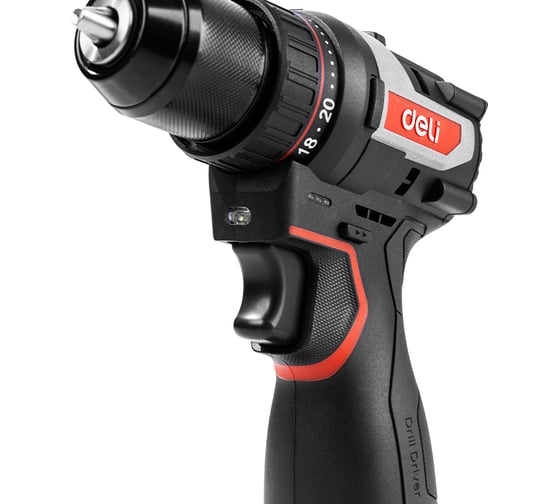 Аккумуляторная дрель-шуруповерт DELI DE-DZ16-1D2, 16 В, 45 Нм, 2 А·ч, 163688 детальное изображение - 8