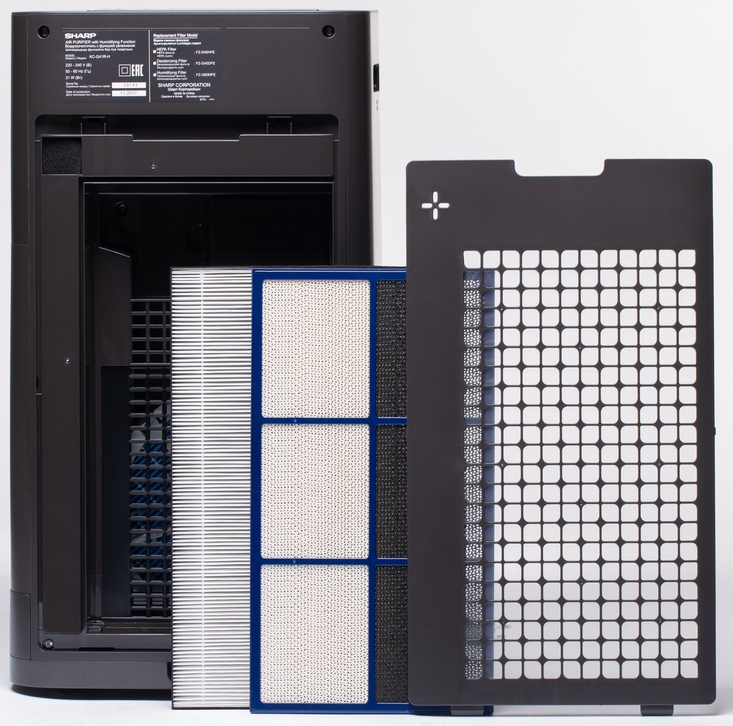 Климатический комплекс Sharp KC-G41RH, Черный детальное изображение - 4