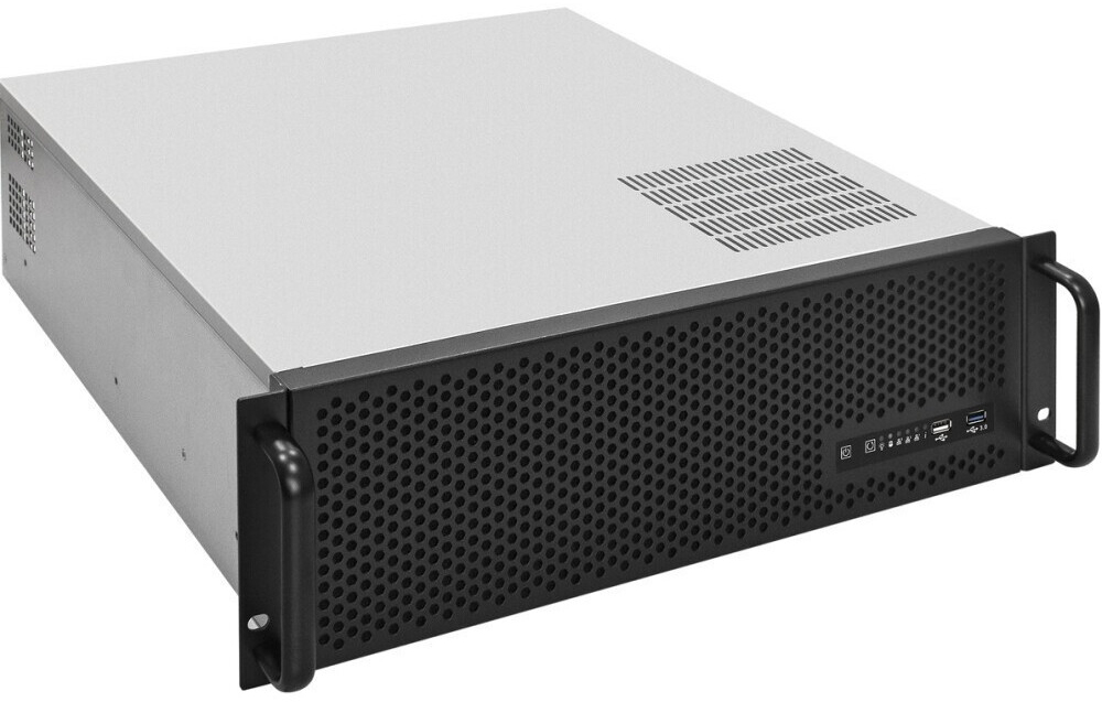 Серверный корпус ExeGate Pro 3U450-09/2U-600ADS, 600 Вт, Черный детальное изображение - 1