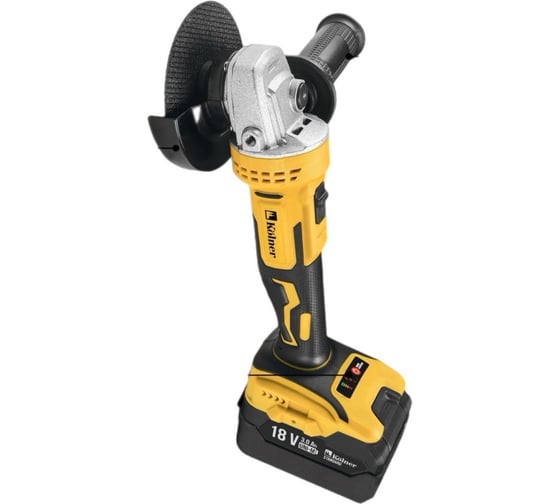 Машина углошлифовальная аккумуляторная (УШМ) Kolner 18V UNI-M, BL, KAG 18BL-125-1K, 8020700044, 125 мм, 7500 об/мин детальное изображение - 1