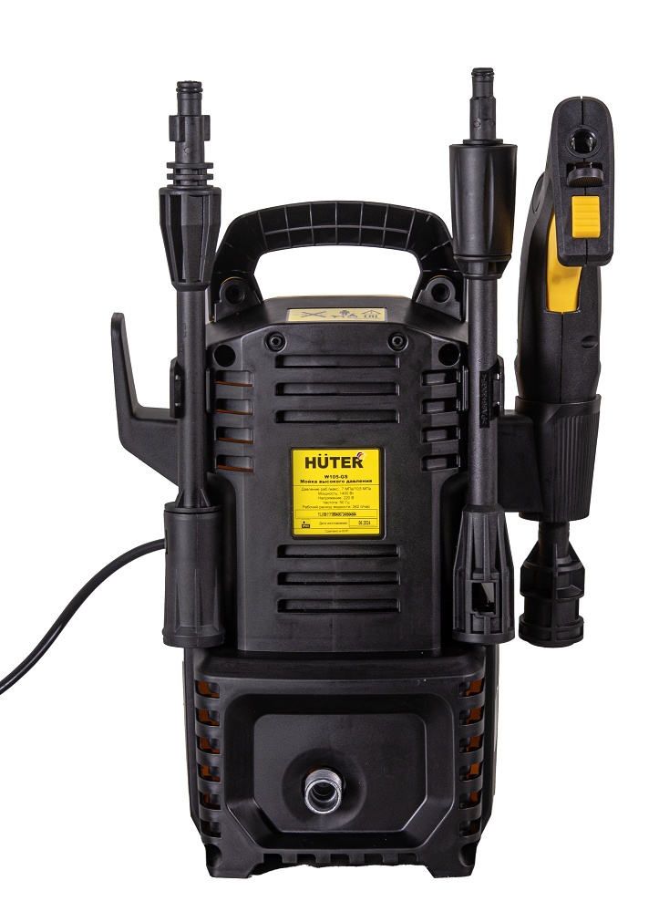Мойка высокого давления HUTER W105-GS, 1.4 кВт, 105 бар, Желтый детальное изображение - 4