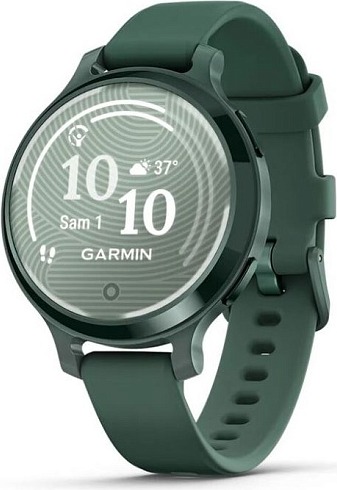 Смарт-часы Garmin Lily 2 Active, 38 мм, с серебристым безелем, фиолетовый силиконовый ремешок детальное изображение - 1