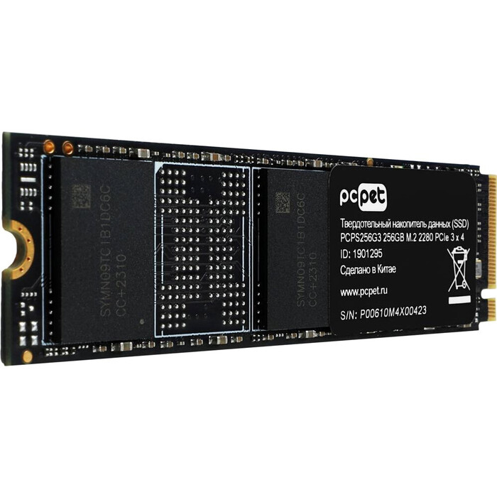 Накопитель SSD PC PET PCPS256G3 OEM, 256 Гб №1