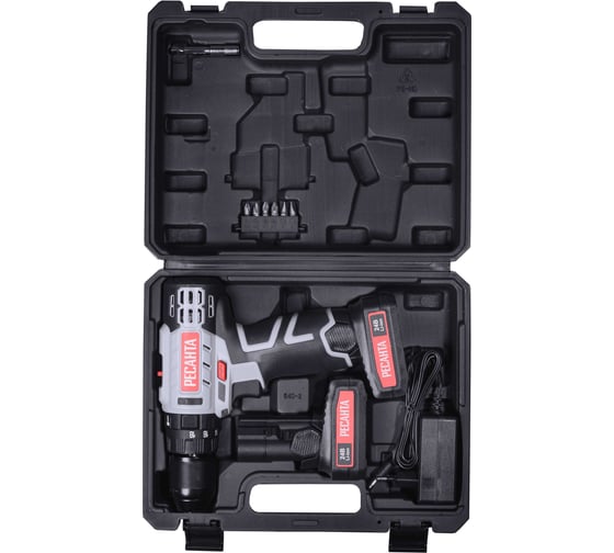 Аккумуляторная дрель-шуруповерт Ресанта ДА-24-2ЛК-У 75/14/8, 24 В, 60 Нм, 2 А·ч детальное изображение - 8