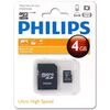 Карта памяти Philips MicroSD + SD адаптер (FM04MA45B/97), 4 Гб вариант - 1