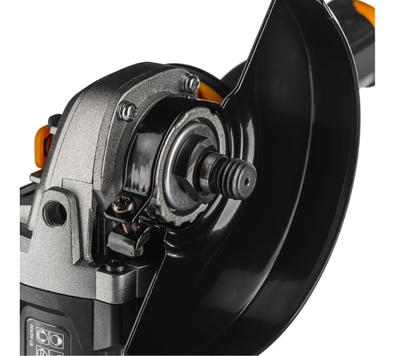 Шлифмашина RUNTEC PRO угловая, аккумуляторная, 20В, 2*4Ач, RT-AG900, 125 мм, 9000 об/мин, 900 Вт детальное изображение - 4