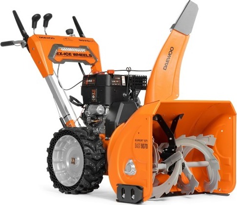 Снегоуборщик бензиновый Daewoo DAST 9070 EFI с инжекторным двигателем, 10 л.с., 6600 Вт, Оранжевый/Серый детальное изображение - 4