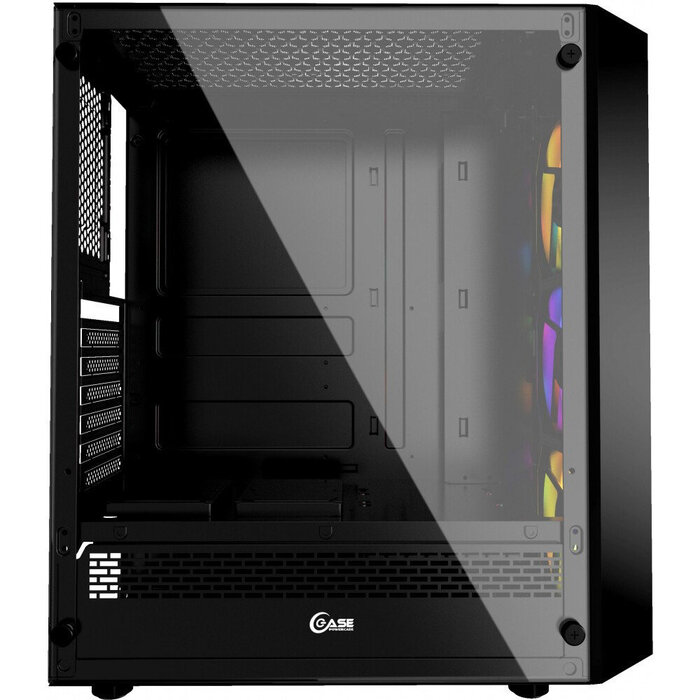 Корпус Powercase Diamond Mesh LED, Черный №4
