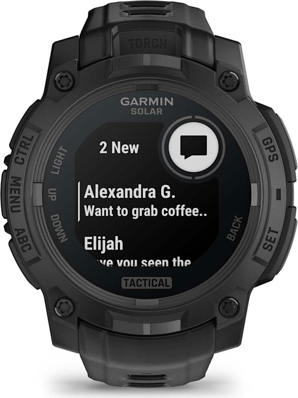 Смарт-часы Garmin Instinct 3 Solar Tactical Edition, 45 мм, Черный детальное изображение - 3