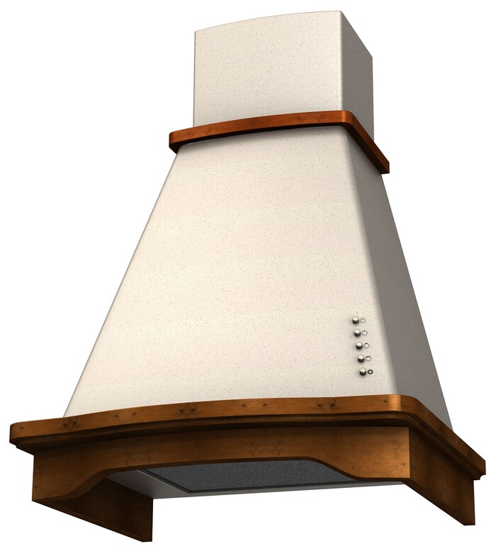 Вытяжка Krona DONATA CPB 600 structural ivory PB, Слоновая кость №6