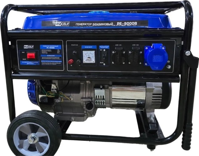 Генератор бензиновый RUCELF PE-9000B, 7 кВт, Синий детальное изображение - 2