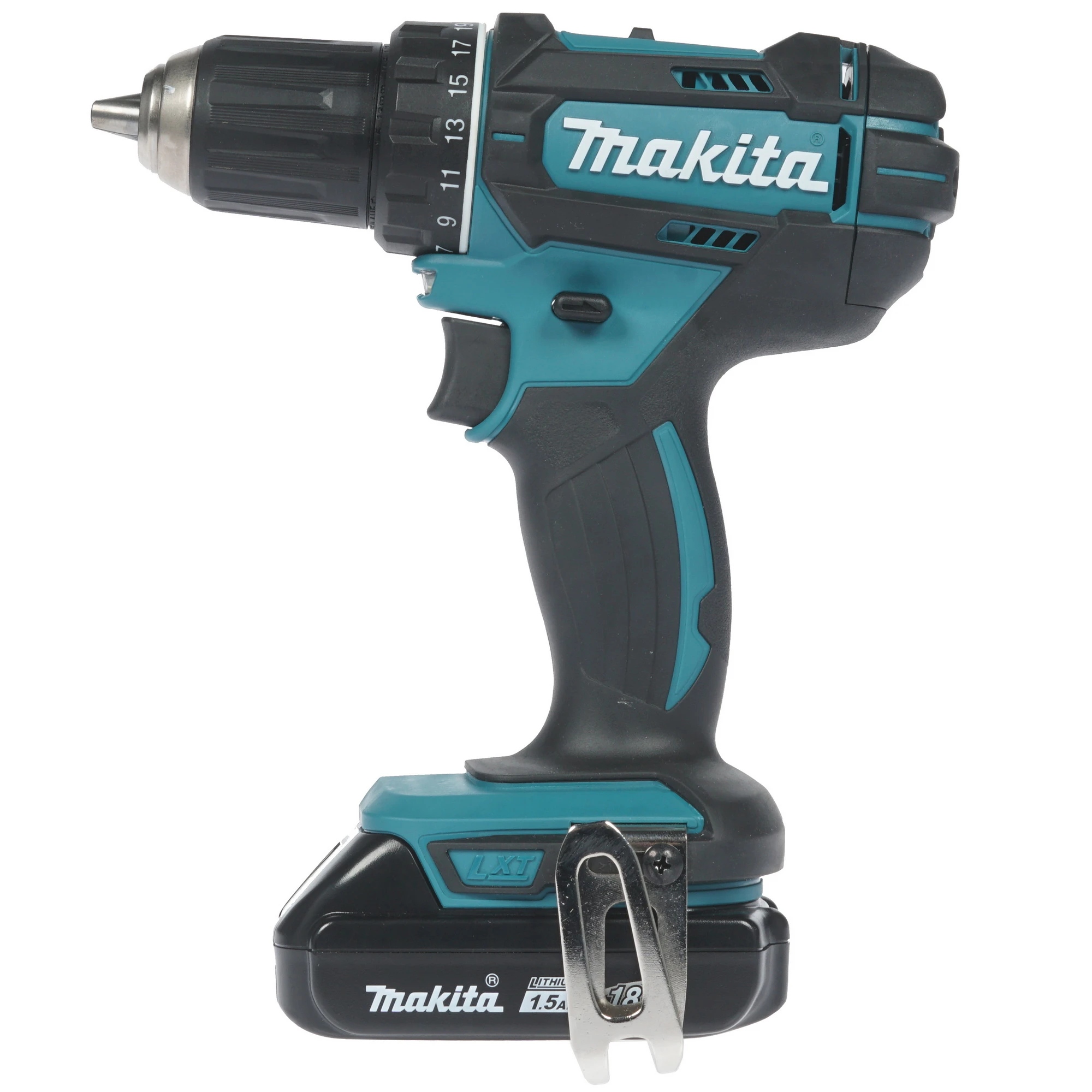 Аккумуляторная дрель-шуруповерт Makita DDF482SYE, 18 В, 62 Нм, 1.5 А·ч  детальное изображение - 1