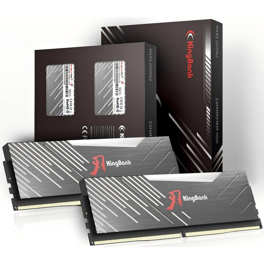 Оперативная память KingBank RGB DDR5 6400MHz, K5.01.FLA5FE9401, 2x32 Гб KIT, 64 Гб детальное изображение - 3