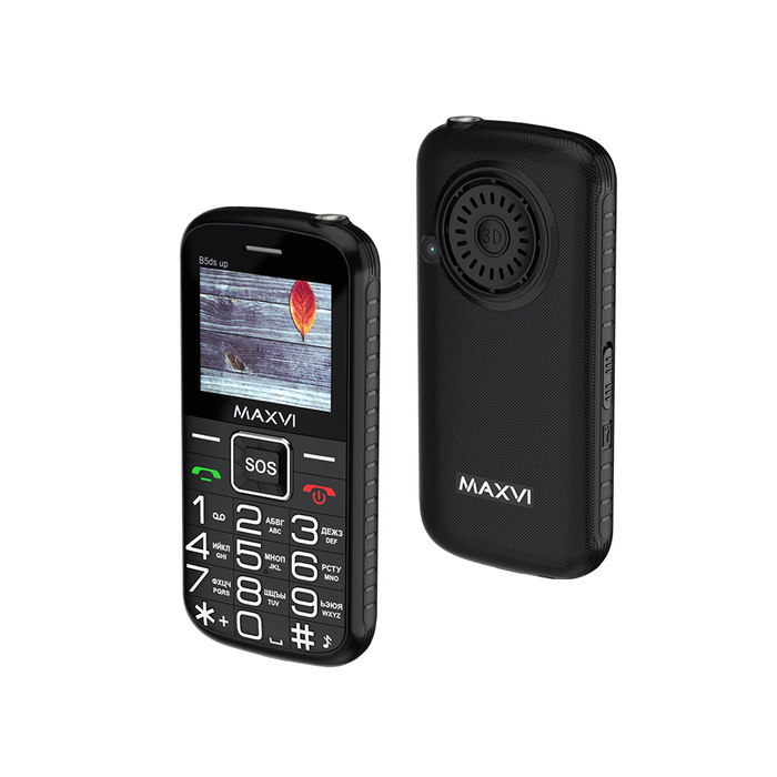 Мобильный телефон MAXVI B5ds up, 32 Мб, Черный, Dual mini-SIM №2