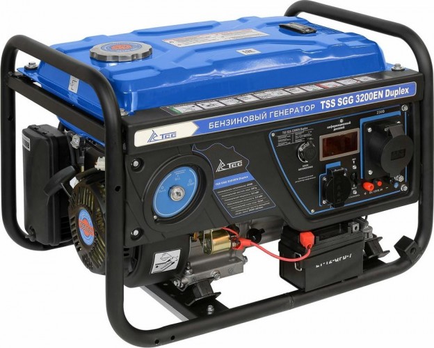Генератор бензиновый ТСС SGG 3200EN Duplex 060019, 3.2 кВт, Синий детальное изображение - 1