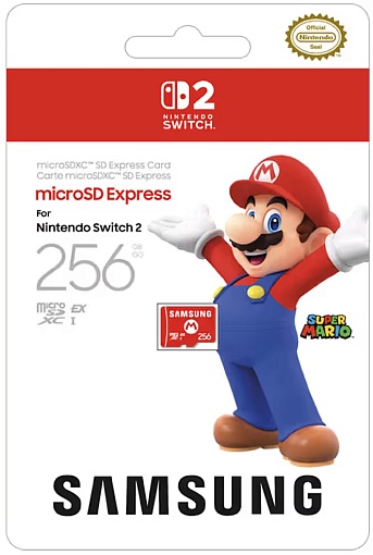Карта памяти Samsung microSD Express Card для Nintendo Switch 2, 256 Гб детальное изображение - 1