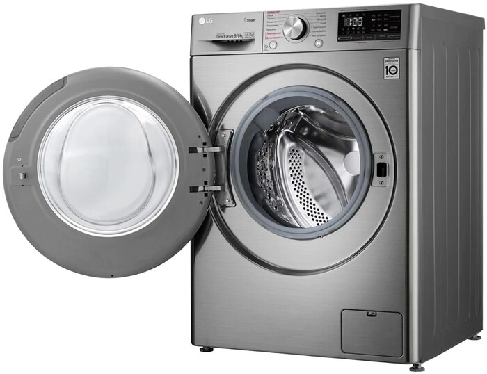 Стиральная машина LG AI DD F4V5VG2S, Серебристый №5