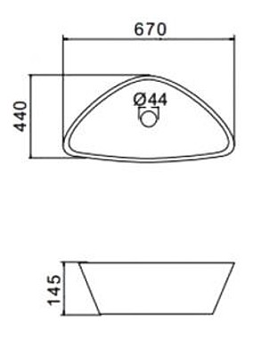 Умывальник Gappo GT503  детальное изображение - 2
