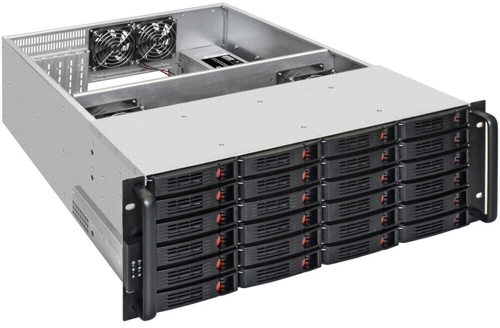 Серверный корпус ExeGate Pro 4U660-HS24/Redundant 2x1000W, 1000 Вт, Черный №2