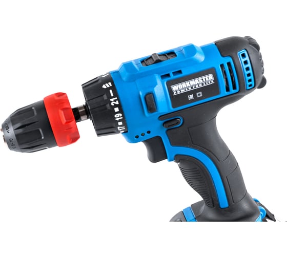 Аккумуляторная дрель-шуруповерт WorkMaster АШ-18ЛМ, 18 В, 28 Нм, 1,5 А·ч детальное изображение - 12