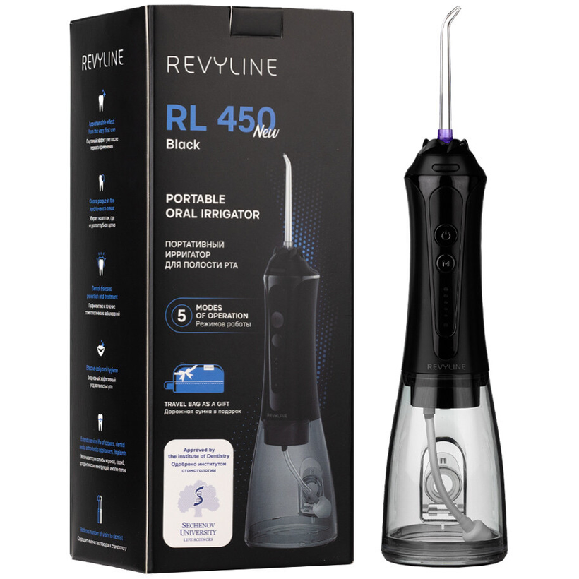 Ирригатор Revyline RL 450 New, Черный детальное изображение - 8