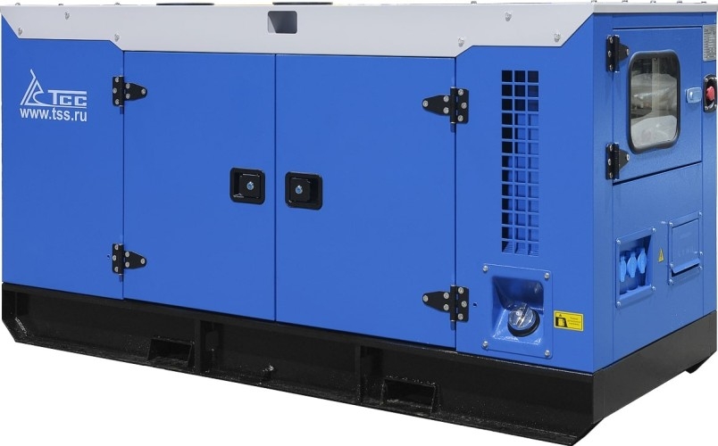 Генератор дизельный ТСС АД-24С-Т400-1РКМ11 (TTD 33TS ST) 047790, в кожухе, 24 кВт, Синий детальное изображение - 1