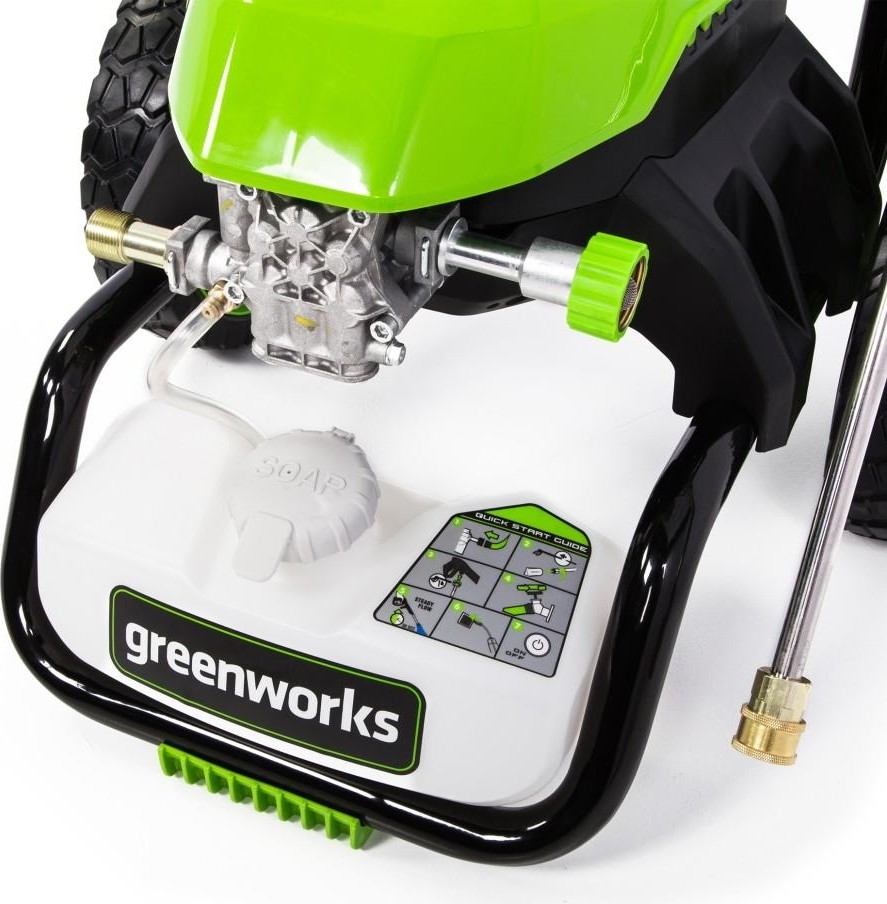 Автомойка GREENWORKS GHP2000, 1.8 кВт, 140 бар, Зеленый детальное изображение - 6