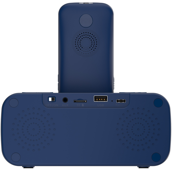 Мобильный телефон MAXVI RT-03 с док-станцией, 32 Мб, Синий, Dual mini-SIM №5