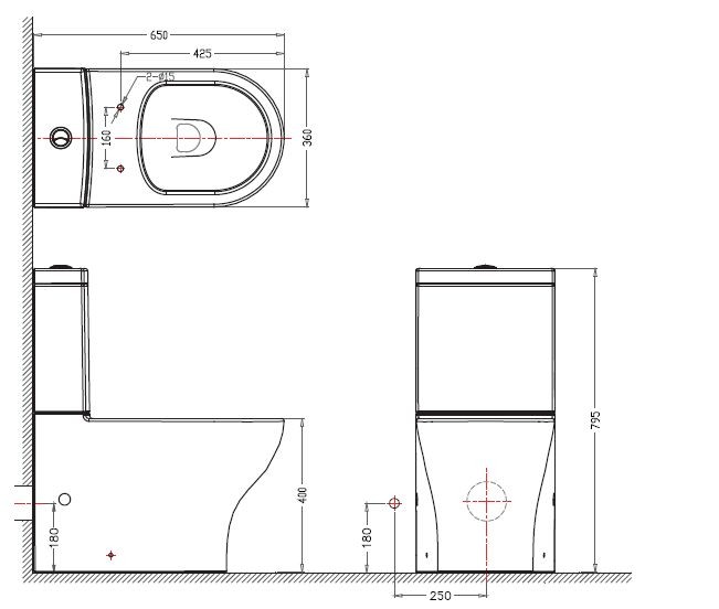 Унитаз Bravat Rael CX01016UW-PA детальное изображение - 3