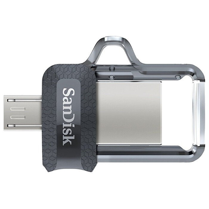 USB Flash накопитель SanDisk Ultra Dual m3.0 (SDDD3-016G-G46) 16 ГБ, черный детальное изображение - 3