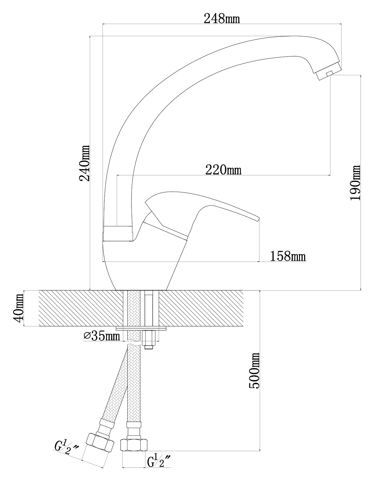 Смеситель Dr. Gans Rondo DG 319.02H.1123.402 детальное изображение - 8