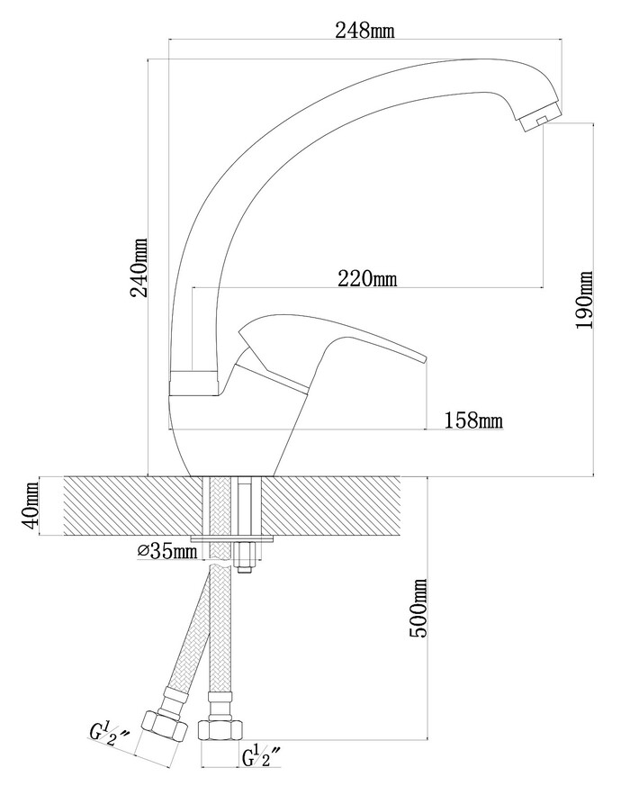 Смеситель Dr. Gans Rondo DG 319.02H.1123.402 №8